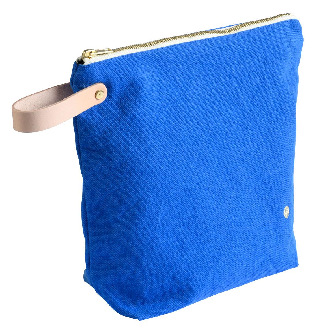 toiletry bag cotton iona bleu mécano gm